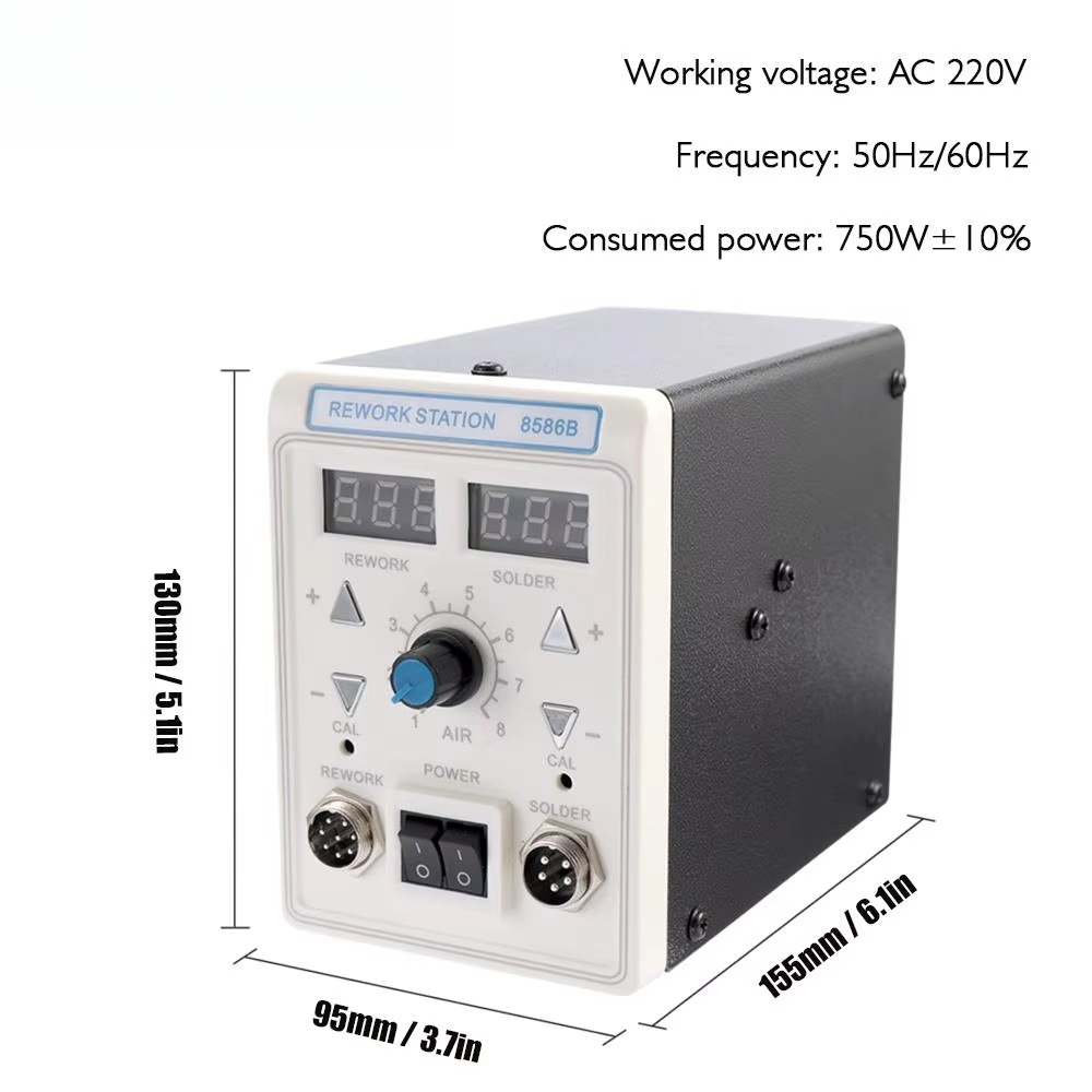 2 In 1 Soldering Rework Station 750W - APD-8586B 750W Digital ESD 2 in