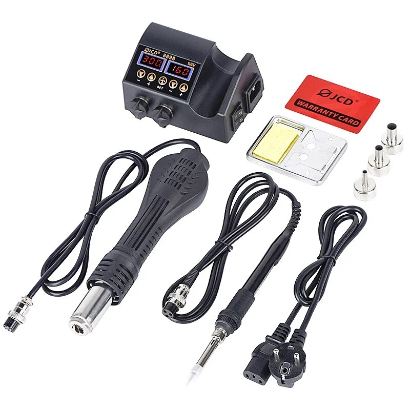 JCD 2 in 1 750W Soldering Stat - огляд і ціна 2 In 1 Soldering Rework Station 750W