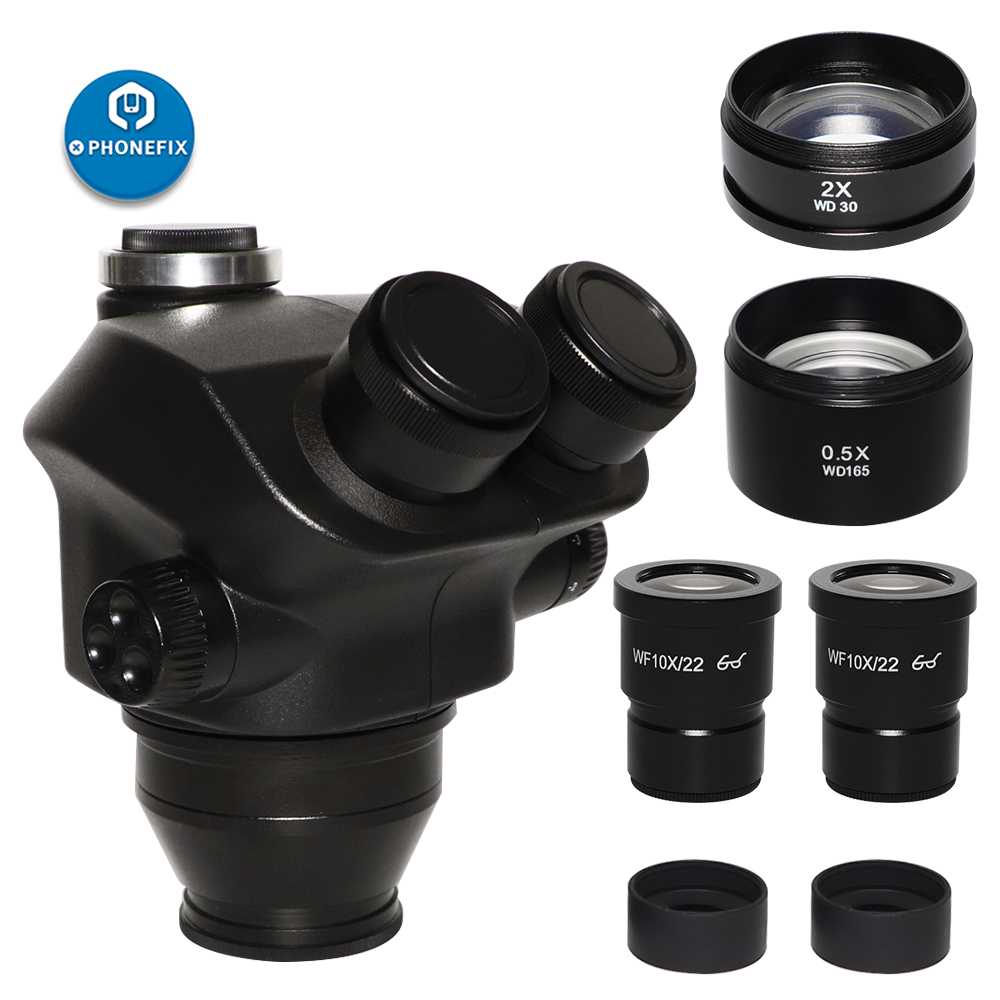 2020 Black 3.5X-90X 7X-45X Tri - огляд і ціна Trinocular Stereo Microscope 7X-45X