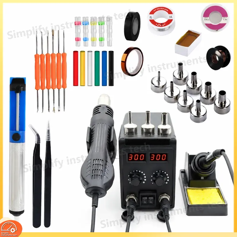 8586D Soldering Station 2 in 1 - огляд і ціна 2 In 1 Soldering Rework Station 750W