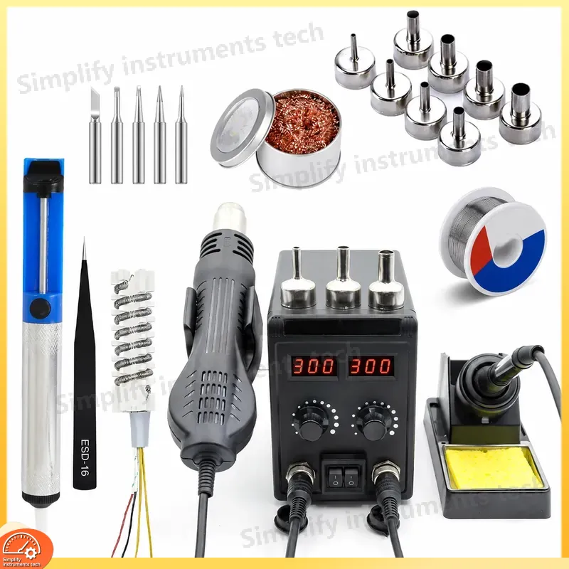 8586D Soldering Station 2 in 1 - огляд і ціна 2 In 1 Soldering Rework Station 750W