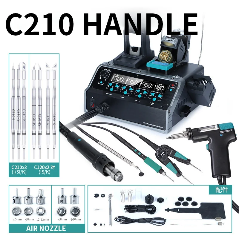 5-in-1 Desoldering Station Pre - огляд і ціна C210 Precision Soldering Station