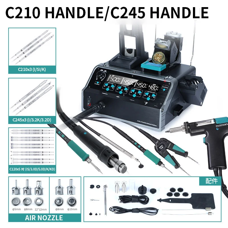 5-in-1 Desoldering Station Pre - огляд і ціна C210 Precision Soldering Station
