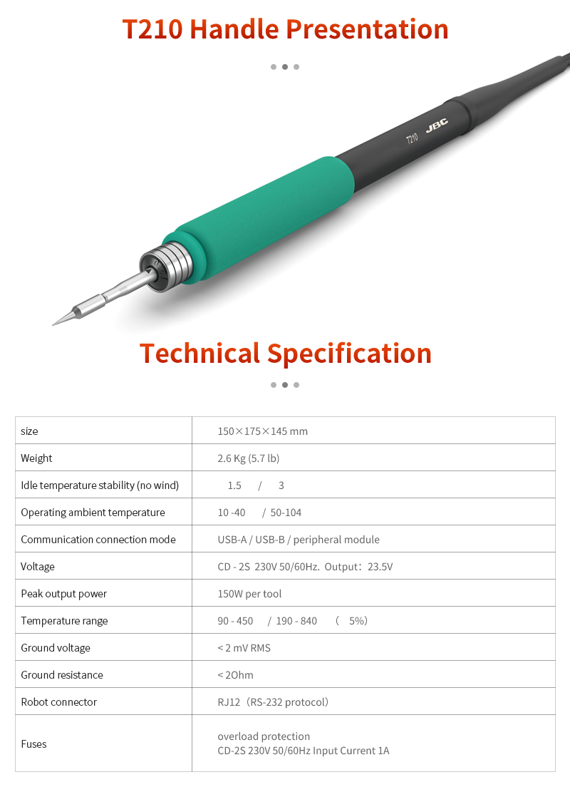 100% Original JBC Cartridge C2 - огляд і ціна C210 Precision Soldering Station