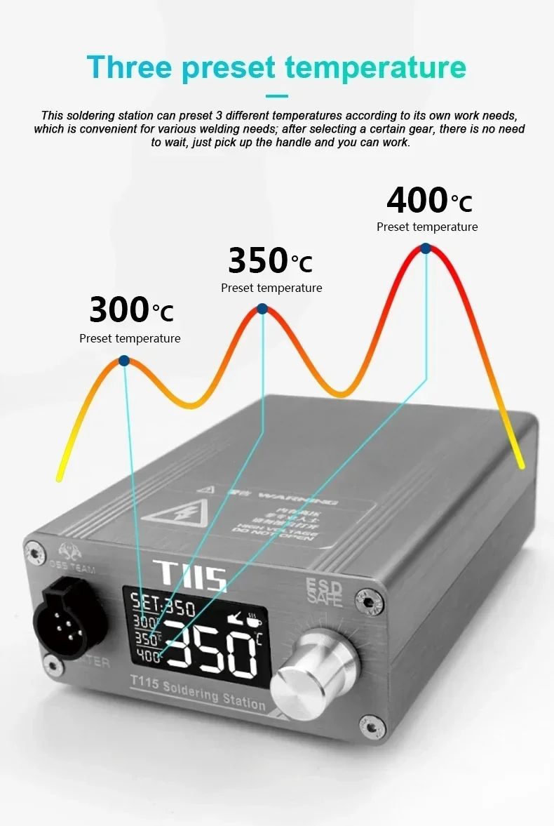 OSS T115 Micro Nano Electric S - огляд і ціна C115 Nano Soldering Iron Station