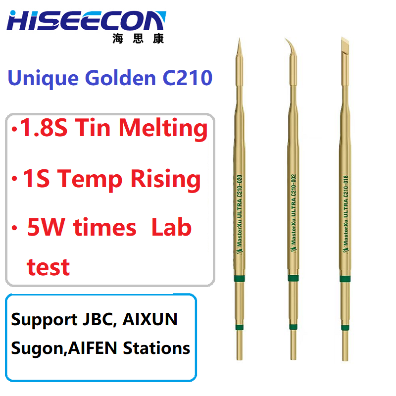2PCS Golden C210 Soldering Iro - огляд і ціна C210 Precision Soldering Station
