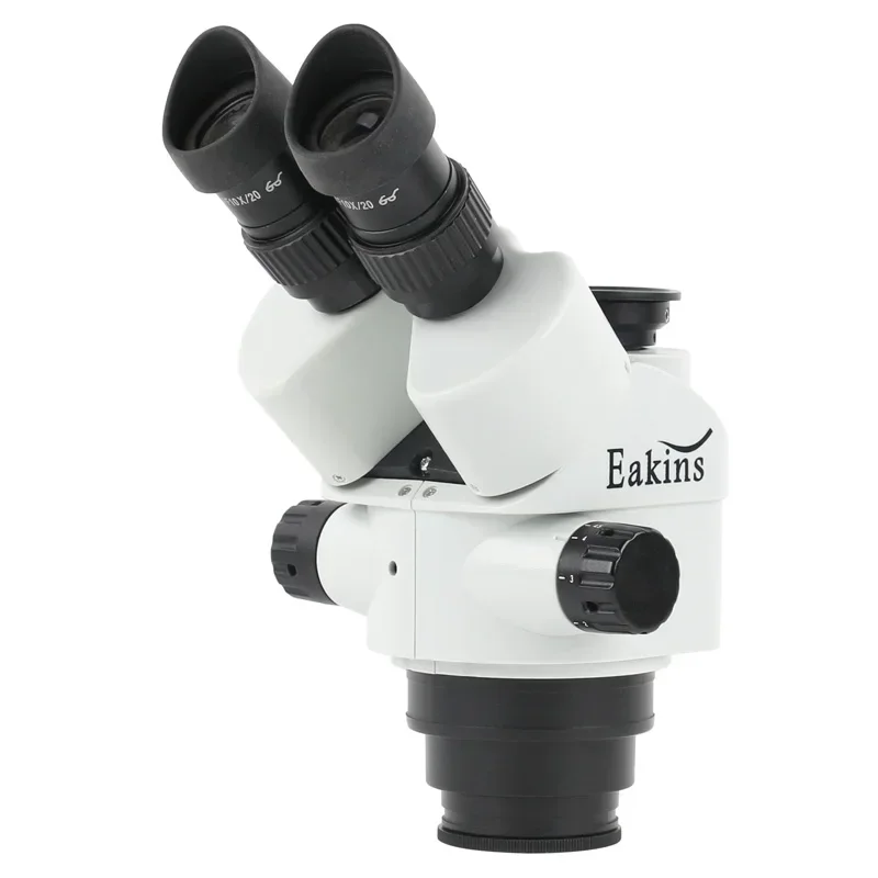 Black 3.5X 90X 7X-45X Simul-Fo - огляд і ціна Trinocular Stereo Microscope 7X-45X