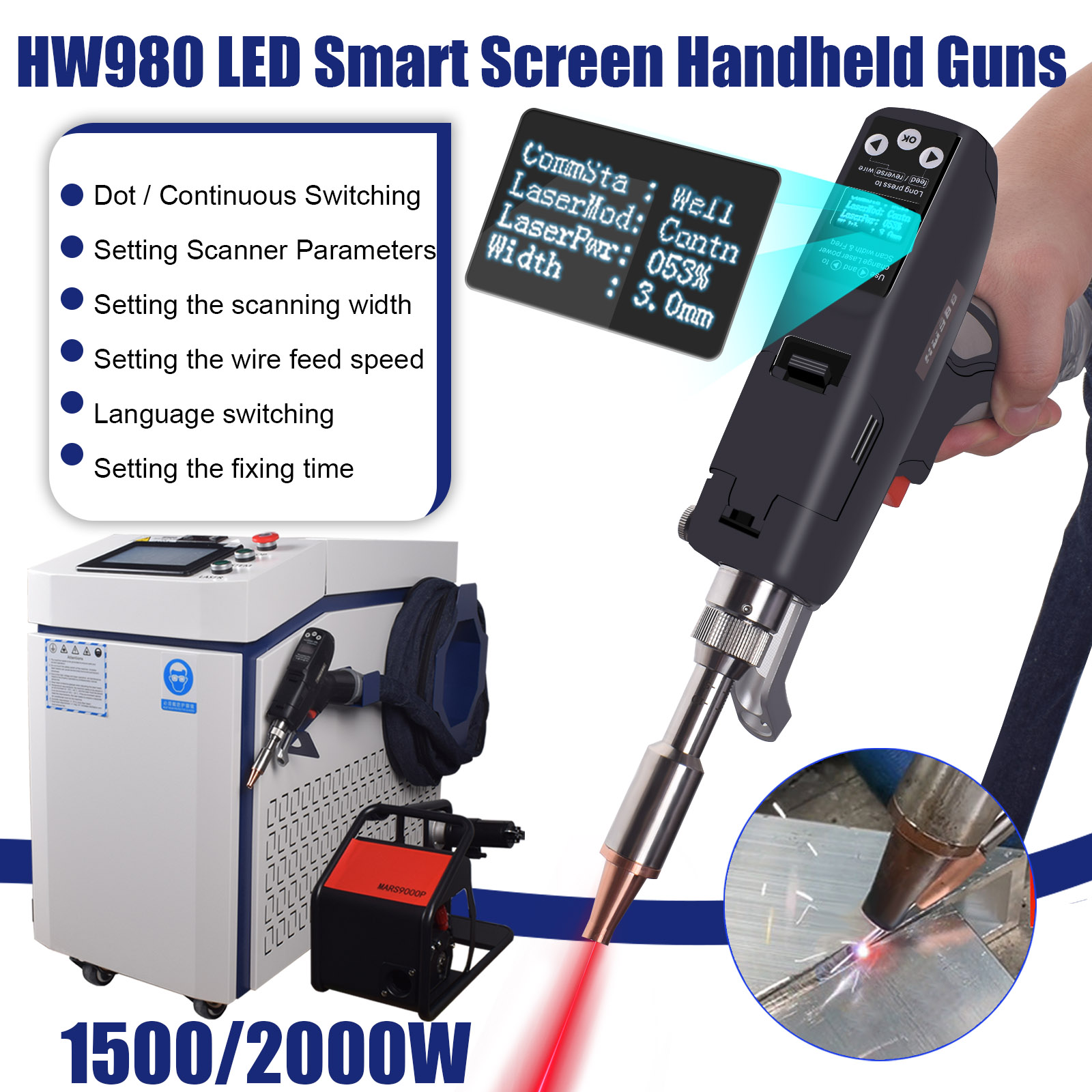 Raycus 3000W Handheld 4-in-1 F - огляд і ціна Laser Soldering Machine Handheld