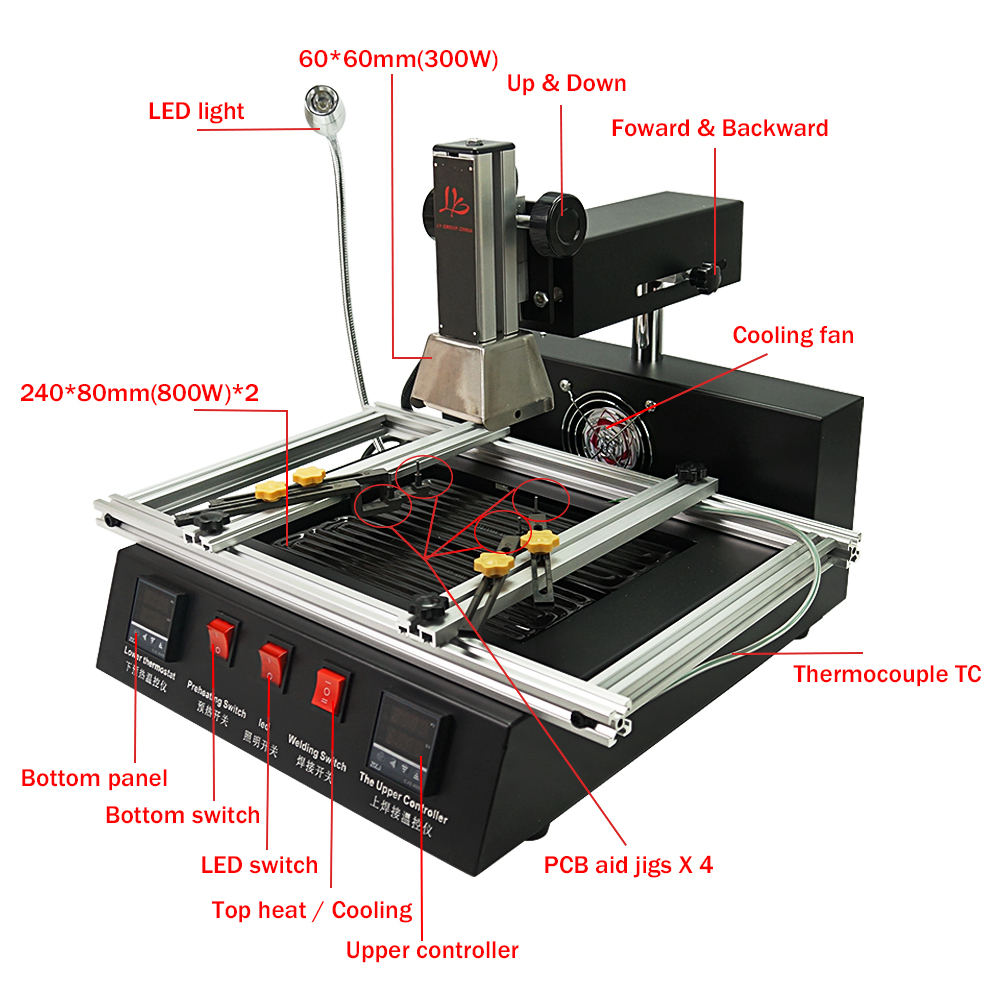 LY M770R BGA Rework Station 22 - огляд і ціна Infrared Bga Rework Station