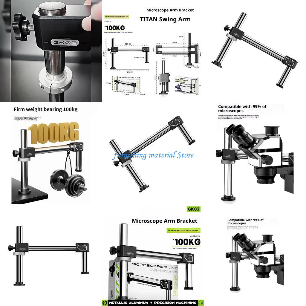 Y5GD Stereo Microscope Double  - огляд і ціна Articulating Arm Boom Stand Microscope