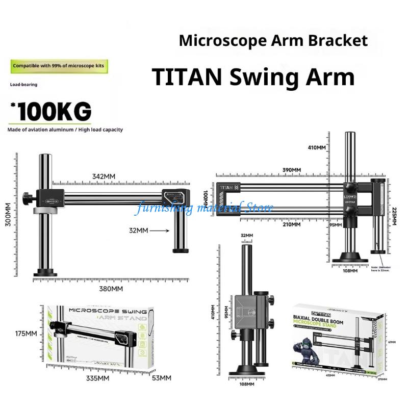 Y5GD Stereo Microscope Double  - огляд і ціна Articulating Arm Boom Stand Microscope