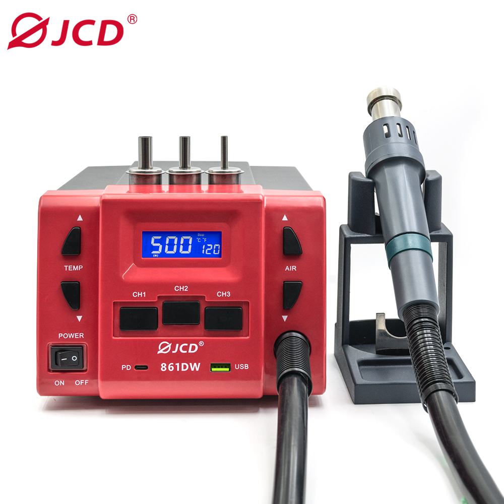 JCD 861DW Hot Air Gun 1000W Hi - огляд і ціна Hot Air Rework Station 861Dw