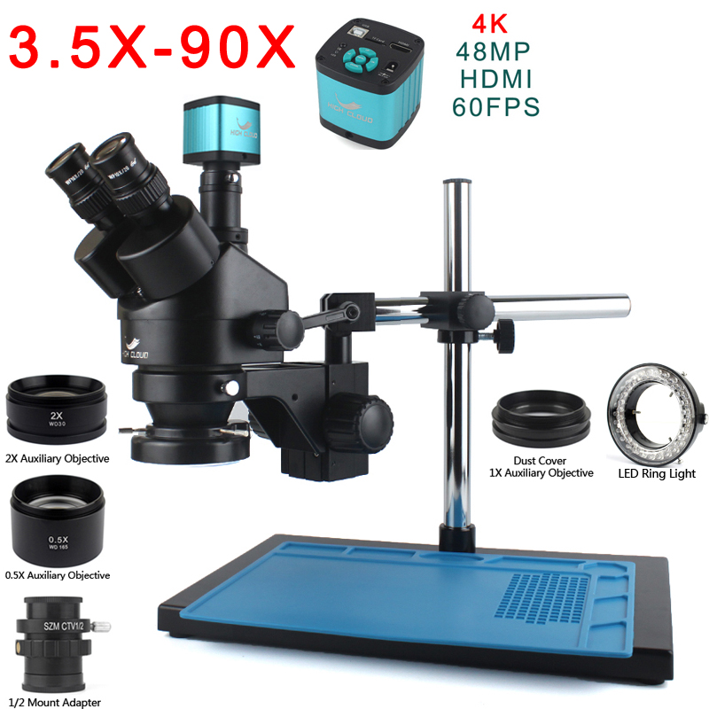 7X-45X 3.5X-90X Trinocular Ste - огляд і ціна Trinocular Stereo Microscope 7X-45X
