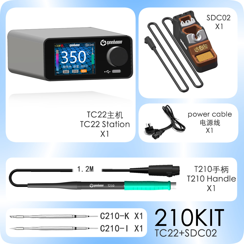 GEEBOON TC22 Soldering Rework  - огляд і ціна C210 Precision Soldering Station