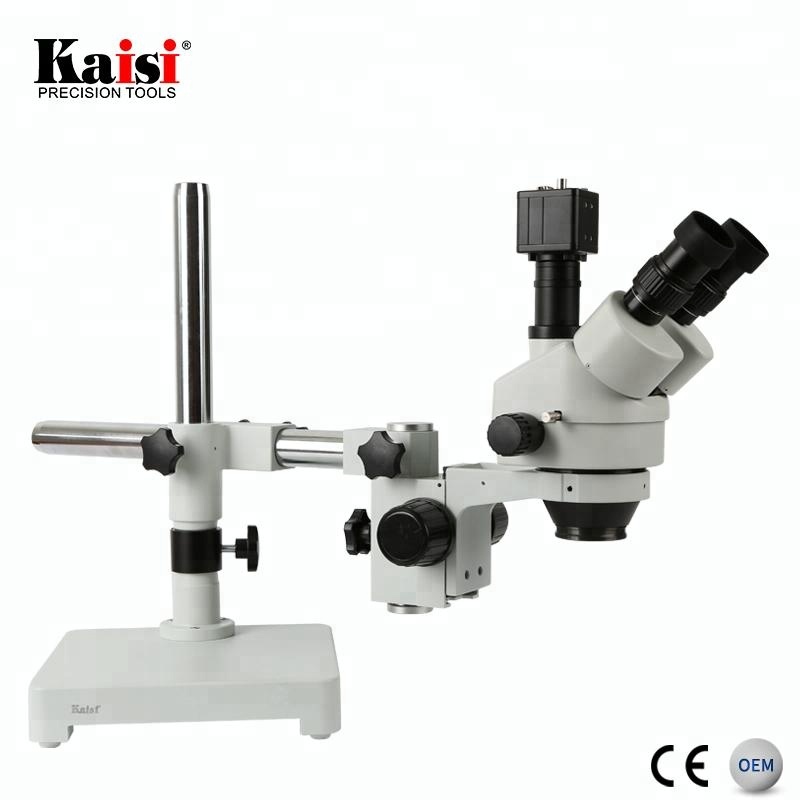 Kaisi 7X-45X Digital Zoom PCB  - огляд і ціна Trinocular Stereo Microscope 7X-45X