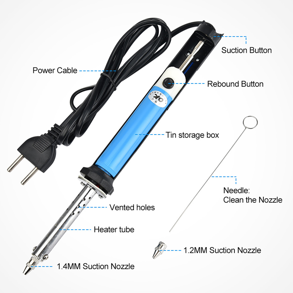 AC 110V/220V Electric Desolder - огляд і ціна Desoldering Pump Electric Vacuum Station